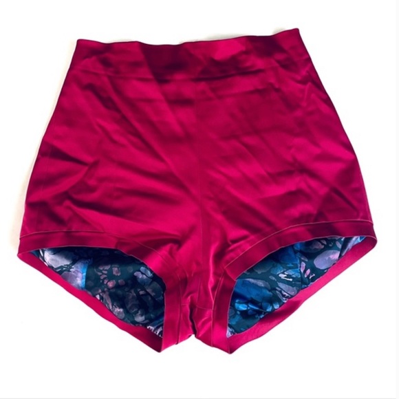 Murmur Satin Candy Shorts in Ruby NWOT - Picture 3 of 9